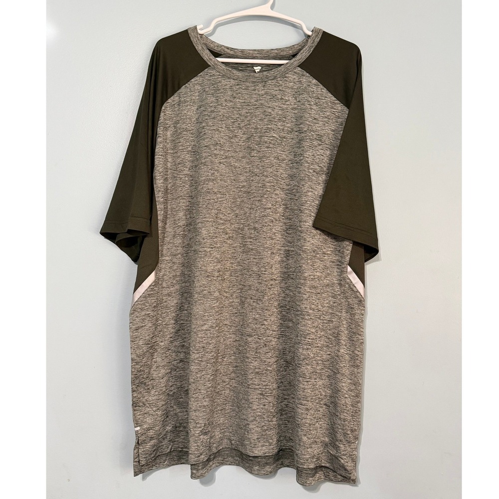 Fanatics‎ Men's Oversized 2XL Short Sleeve Shirt Heather Gray 0998